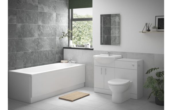 Austin Full Suite with Rimless BTW WC & Single End Bath