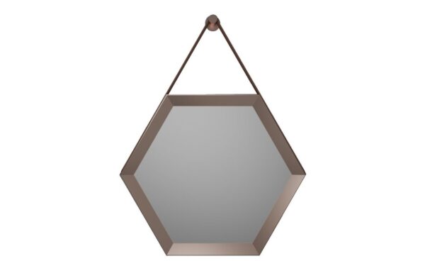 Finavon 500x433mm Hexagonal Mirror - Bronze