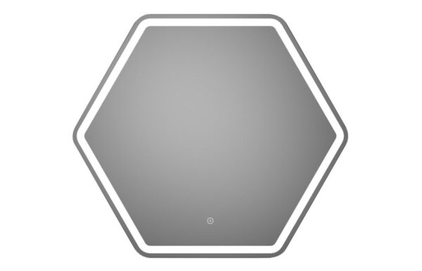 Melrose 785x693mm Hexagonal LED Mirror