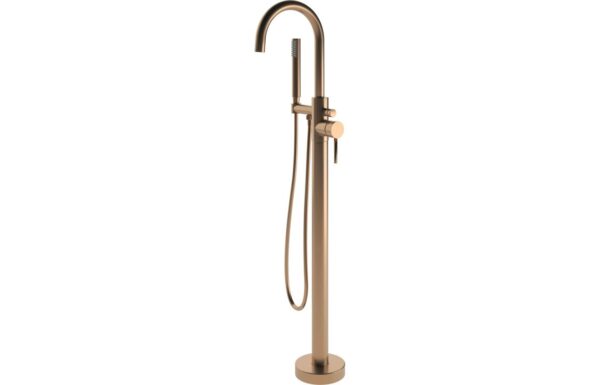 Tortum Floor Standing Bath/Shower Mixer - Brushed Bronze