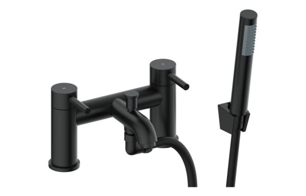 Tortum Bath/Shower Mixer & Bracket - Matt Black