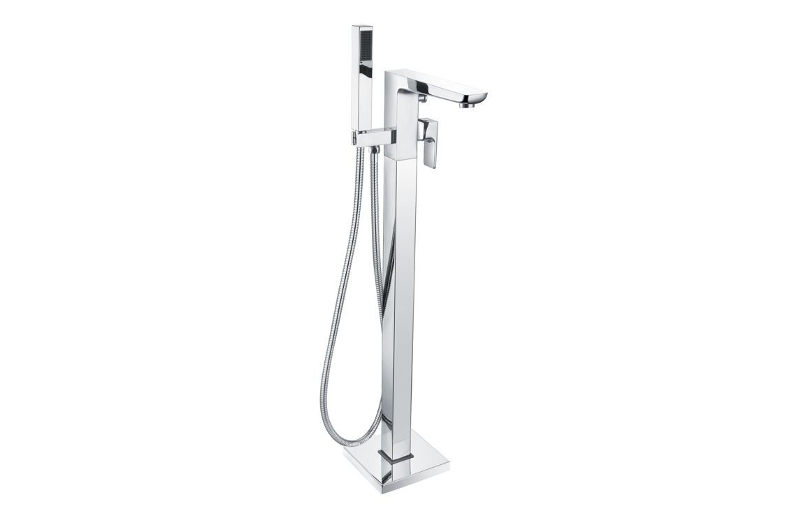 Kagera Floor Standing Bath/Shower Mixer - Chrome