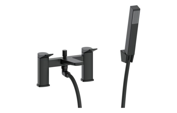Pinot Bath/Shower Mixer & Bracket - Matt Black