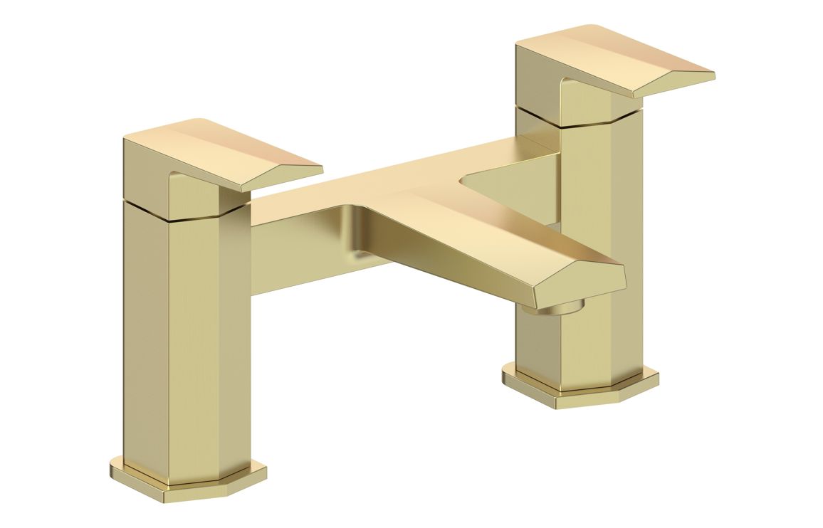 Malbec Bath Filler - Brushed Brass