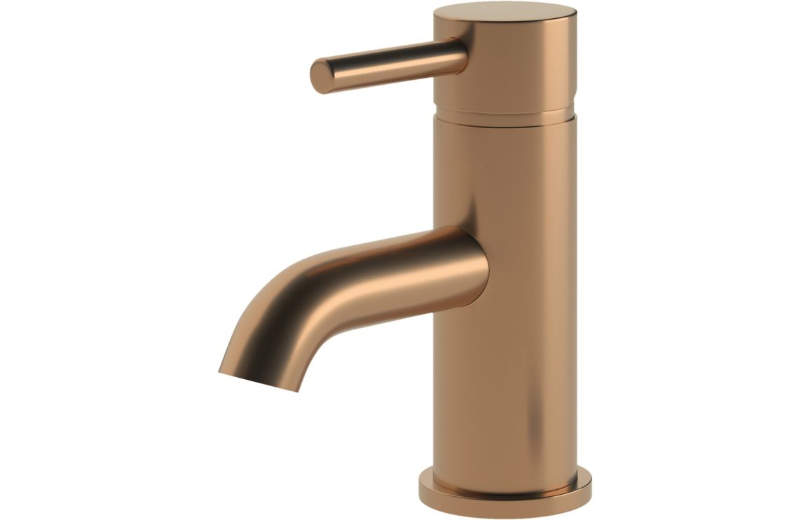 Tortum Basin Mixer & Waste - Brushed Bronze