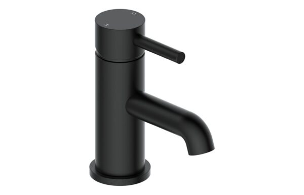 Tortum Basin Mixer & Waste - Matt Black