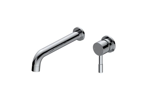 Tortum 220mm Wall Mounted Basin Mixer - Chrome