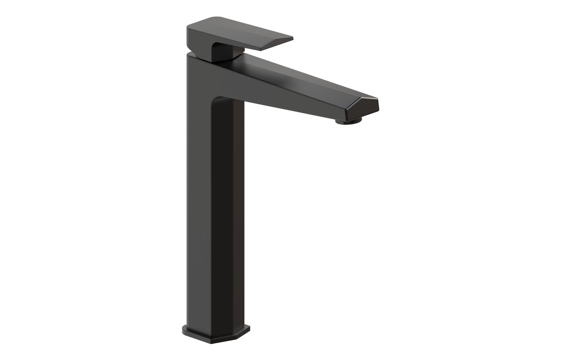 Malbec Tall Basin Mixer - Matt Black