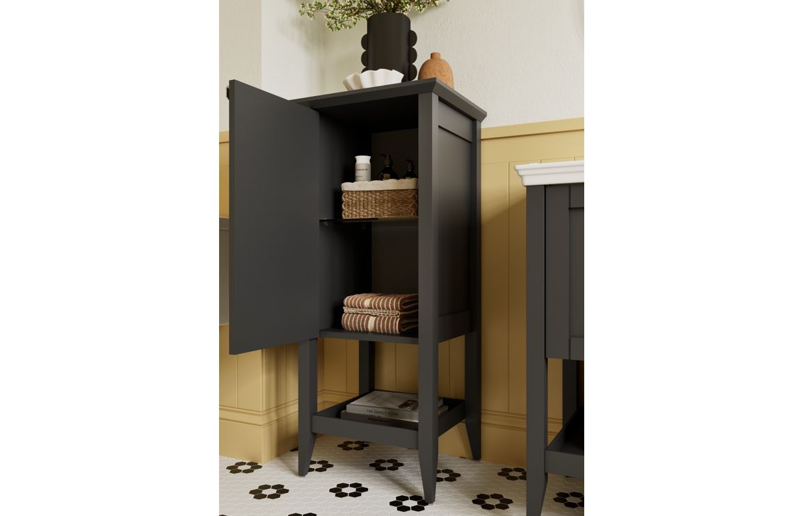 Missouri 650mm Floor Standing 1 Drawer Basin Unit w/Basin - Matt Anthracite - Image 3