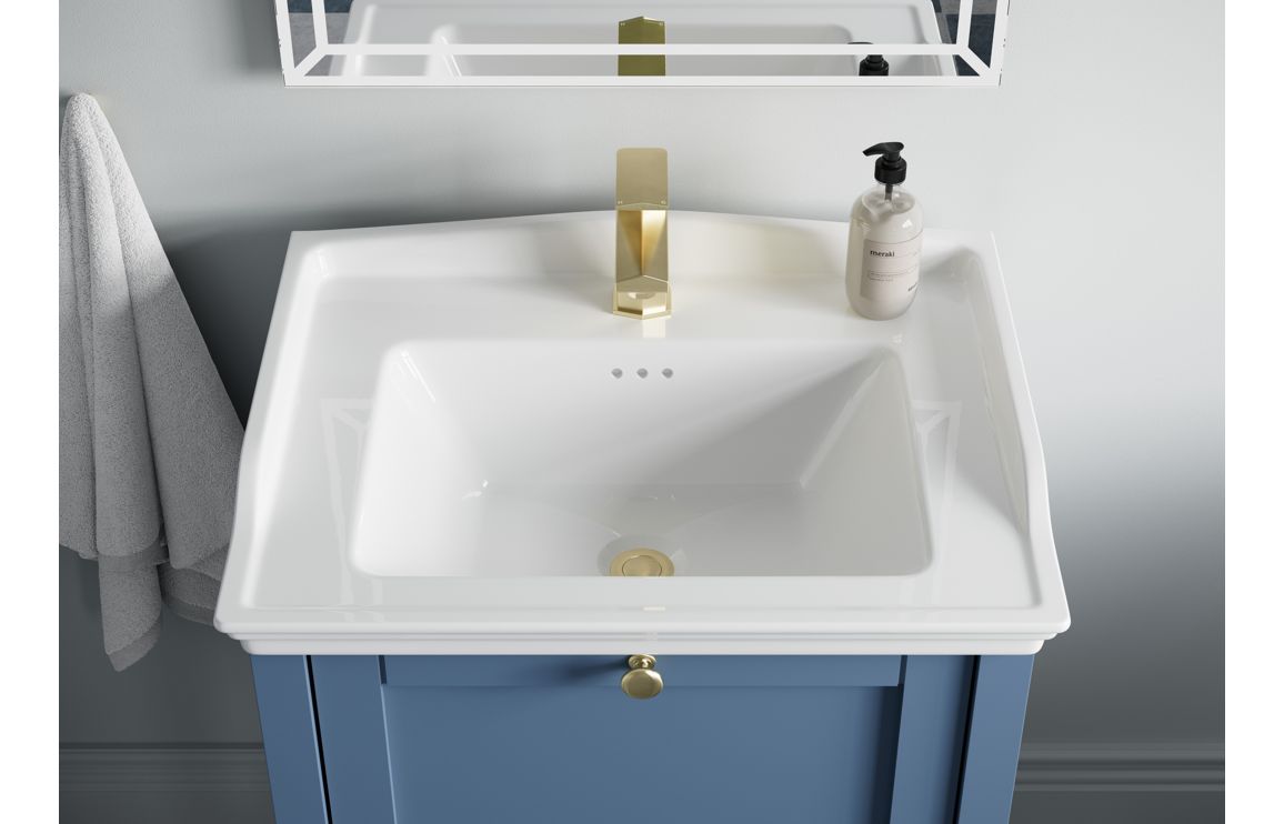 Missouri 470mm Floor Standing 1 Door Midi Boy Unit - Matt Misty Blue - Image 3