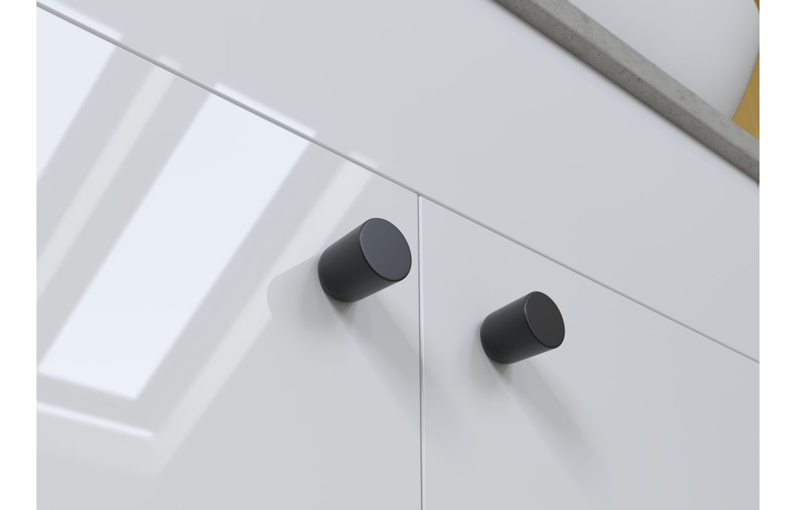 Nevada 1200mm Plinth - White Gloss - Image 3