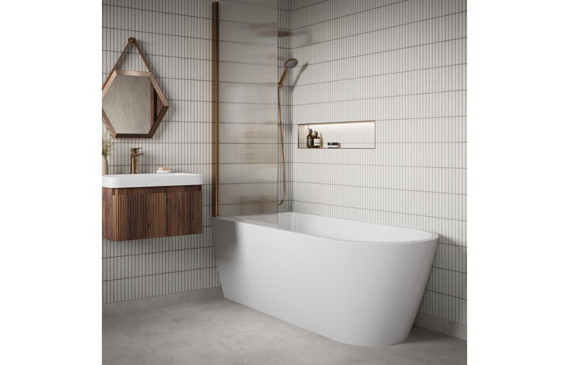 Esk Freestanding BTW 1500x700mm 0TH Bath - White