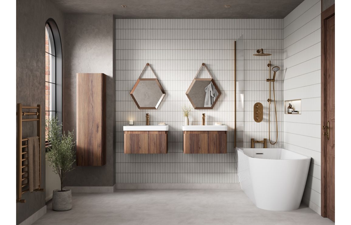 Esk Freestanding BTW 1500x700mm 0TH Bath - White - Image 2