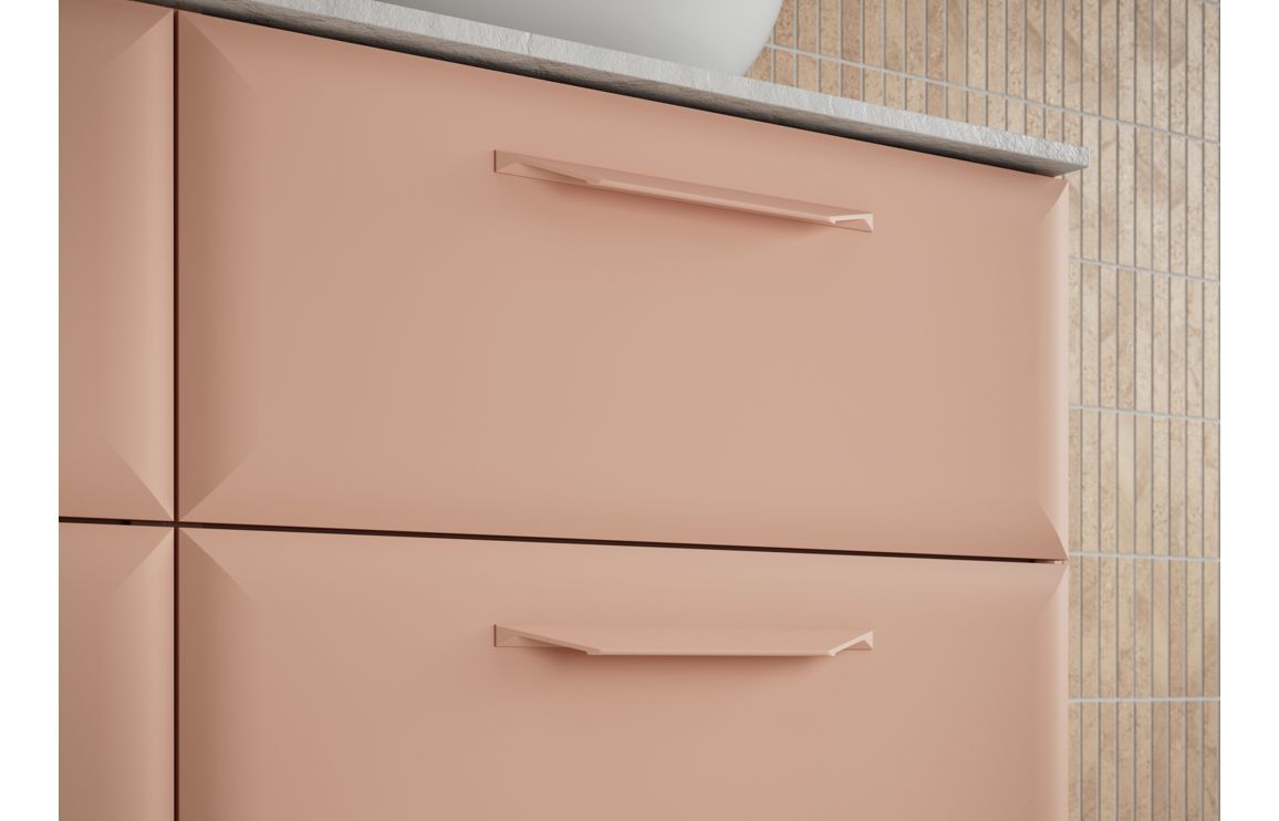 Colorado 1200mm Floor Standing 4 Door Basin Unit (No Top) - Matt Apricot - Image 3