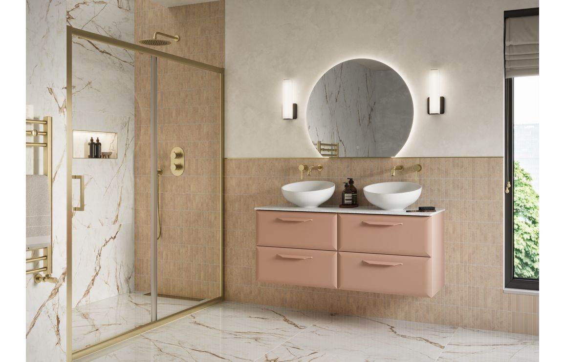 Teviot 600x500mm Round Back-Lit LED Mirror - Image 2