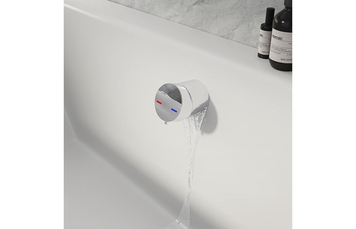 Bath Overflow Filler w/Integrated Valve - Brushed Bronze - Image 2