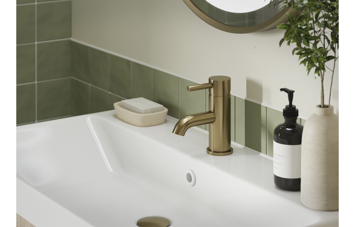Tortum Tall Basin Mixer - Brushed Bronze - Image 3