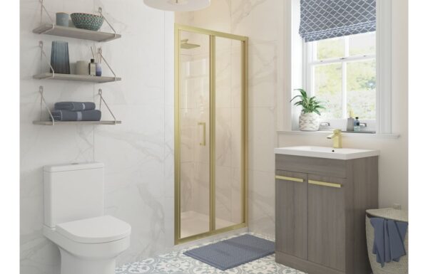 Options 760mm Bi-fold Door - Brushed Brass