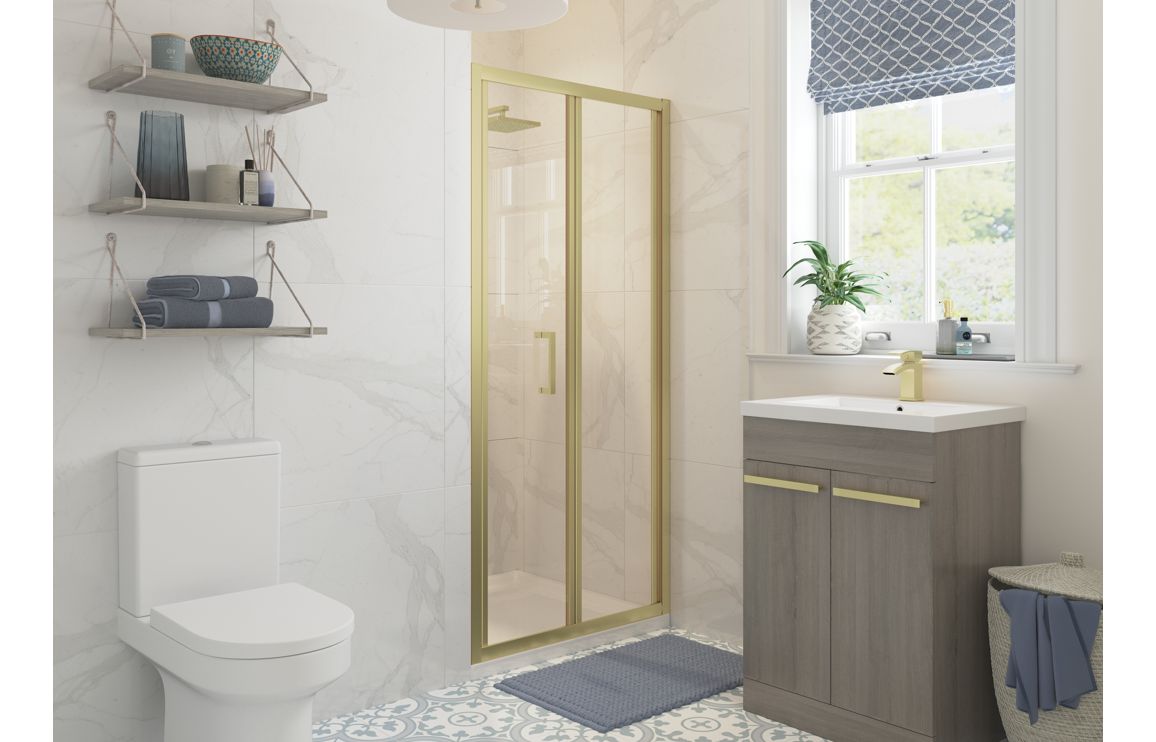 Options 760mm Bi-fold Door - Brushed Brass