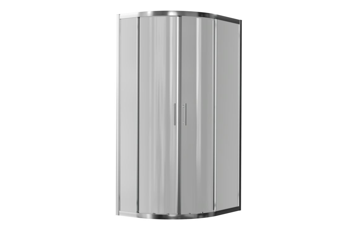 Options Easy-Fit 1000x800mm 2 Door Offset Quadrant - Chrome - Image 2